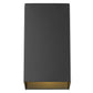 HomeRoots Geometric Wall Sconce in Matte Black Finish