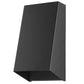 HomeRoots Geometric Wall Sconce in Matte Black Finish