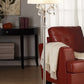 HomeRoots Glamorous Faux Crystal Candleabra Metal Floor Lamp in Silver Finish