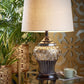 HomeRoots Glitzy Bejeweled Table Lamp in Gold Finish