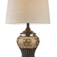 HomeRoots Glitzy Bejeweled Table Lamp in Gold Finish