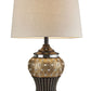 HomeRoots Glitzy Bejeweled Table Lamp in Gold Finish