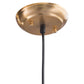 HomeRoots Gold Bubble Ceiling Lamp With Smoked Glass Finish