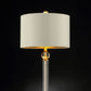 HomeRoots Gold Desk Lamp in Crystal Accent Finish