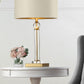 HomeRoots Gold Desk Lamp in Crystal Accent Finish