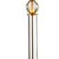 HomeRoots Gold Desk Lamp in Crystal Accent Finish