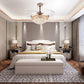 HomeRoots Gold Glam Faux Crystal Chandelier With Covnertible Ceiling Fan