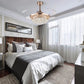 HomeRoots Gold Glam Faux Crystal Chandelier With Covnertible Ceiling Fan
