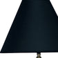 HomeRoots Gold and Navy Blue Table Lamp with Navy Blue Shade