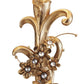 HomeRoots Golden Scroll Table Lamp With Faux Crystal Bling