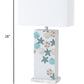 HomeRoots Green and White Starfish Table Lamps in Set of Two