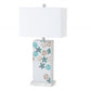 HomeRoots Green and White Starfish Table Lamps in Set of Two