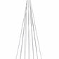HomeRoots Grouped Frosted Bulbs Ceiling Lamp With Stainless Steel Finish