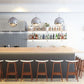 HomeRoots Half and Half Orb Ceiling Lamp in Chrome Finish