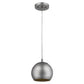 HomeRoots Hanging Dome Light With Light Gray and Gold Finish