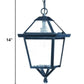 HomeRoots Hanging Lantern Light in Matte Black Finish