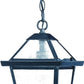 HomeRoots Hanging Lantern Light in Matte Black Finish