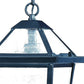 HomeRoots Hanging Lantern Light in Matte Black Finish