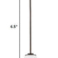 HomeRoots Hanging Light With Frosted Glass and Bronze Finish
