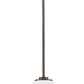 HomeRoots Hanging Light With Frosted Glass and Bronze Finish