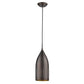 HomeRoots Hanging Light With Glass Studs in Bronze Finish