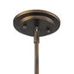 HomeRoots Hanging Light With Mesh Shade in Bronze Metal Finish