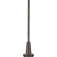 HomeRoots Hanging Light With Pebbled Glass Shade and Antique Bronze Finish