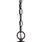 HomeRoots Hanging Pendant Light With Black Cast Aluminum Finish