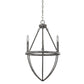 HomeRoots Harlow 3-Light Chandelier in Ash Finish