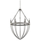 HomeRoots Harlow 6-Light Chandelier in Ash Finish