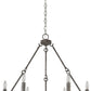 HomeRoots Harlow 6-Light Chandelier in Ash Finish