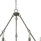 HomeRoots Harlow 6-Light Chandelier in Ash Finish