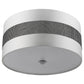 HomeRoots Harmony 3-Light Pendant With Crystal Studded Platinum Sheen Shade and Metallic Silver Finish