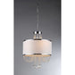 HomeRoots Hera Shaded Crystal-Detailed 4-Light Chandelier In Silver Finish