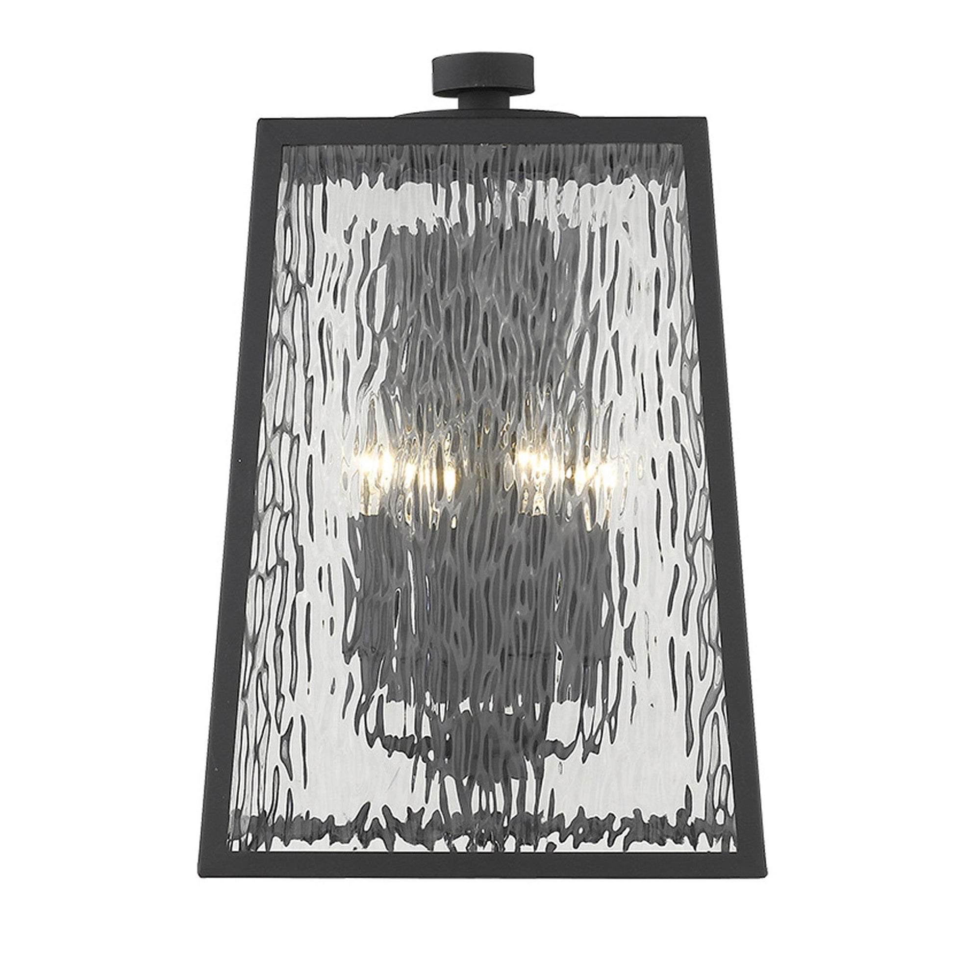 HomeRoots Hirche 4-Light Wall Light in Matte Black Finish