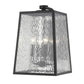 HomeRoots Hirche 4-Light Wall Light in Matte Black Finish