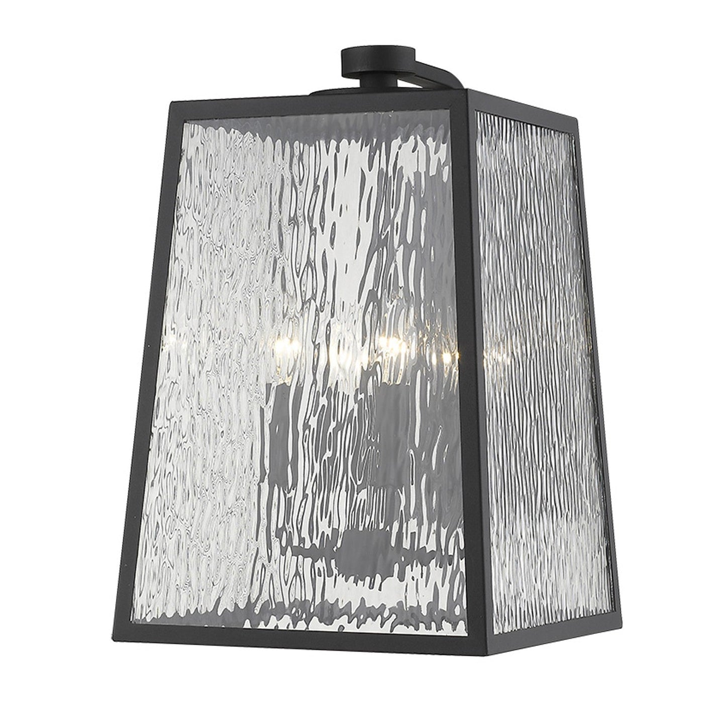 HomeRoots Hirche 4-Light Wall Light in Matte Black Finish