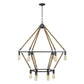 HomeRoots Holden 12-Light Wagon Wheel Chandelier With Antique Gray Finish