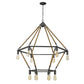 HomeRoots Holden 12-Light Wagon Wheel Chandelier With Antique Gray Finish
