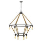 HomeRoots Holden 12-Light Wagon Wheel Chandelier With Antique Gray Finish