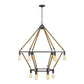 HomeRoots Holden 12-Light Wagon Wheel Chandelier With Antique Gray Finish