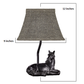 HomeRoots Horse Rests Peacefully Accent Lamp in Brown Finish