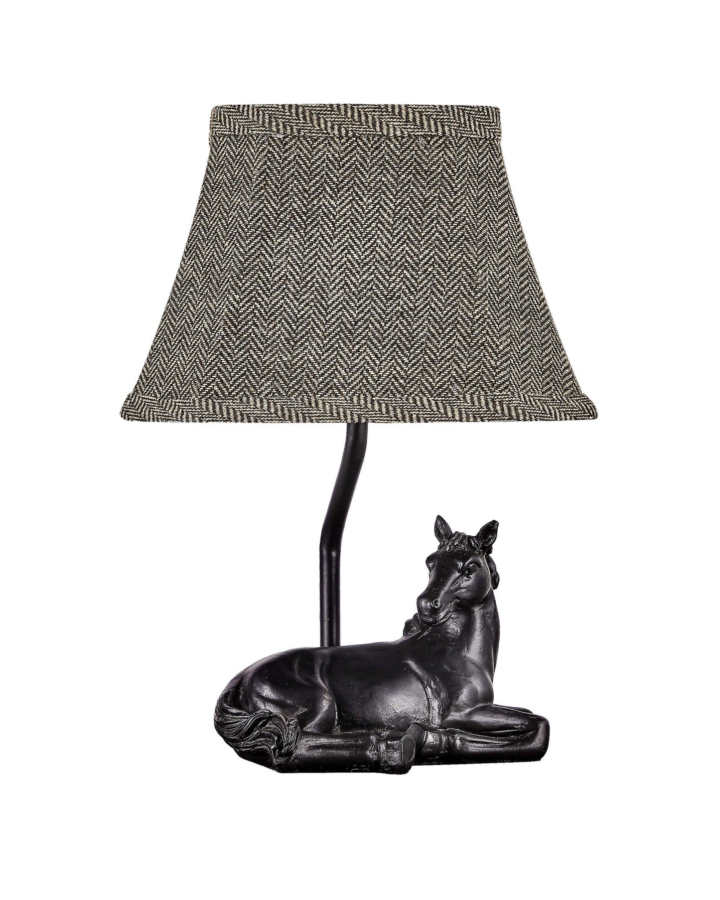 HomeRoots Horse Rests Peacefully Accent Lamp in Brown Finish