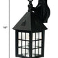 HomeRoots House Shaped Wall Light in Matte Black Finish