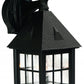 HomeRoots House Shaped Wall Light in Matte Black Finish