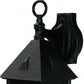 HomeRoots House Shaped Wall Light in Matte Black Finish