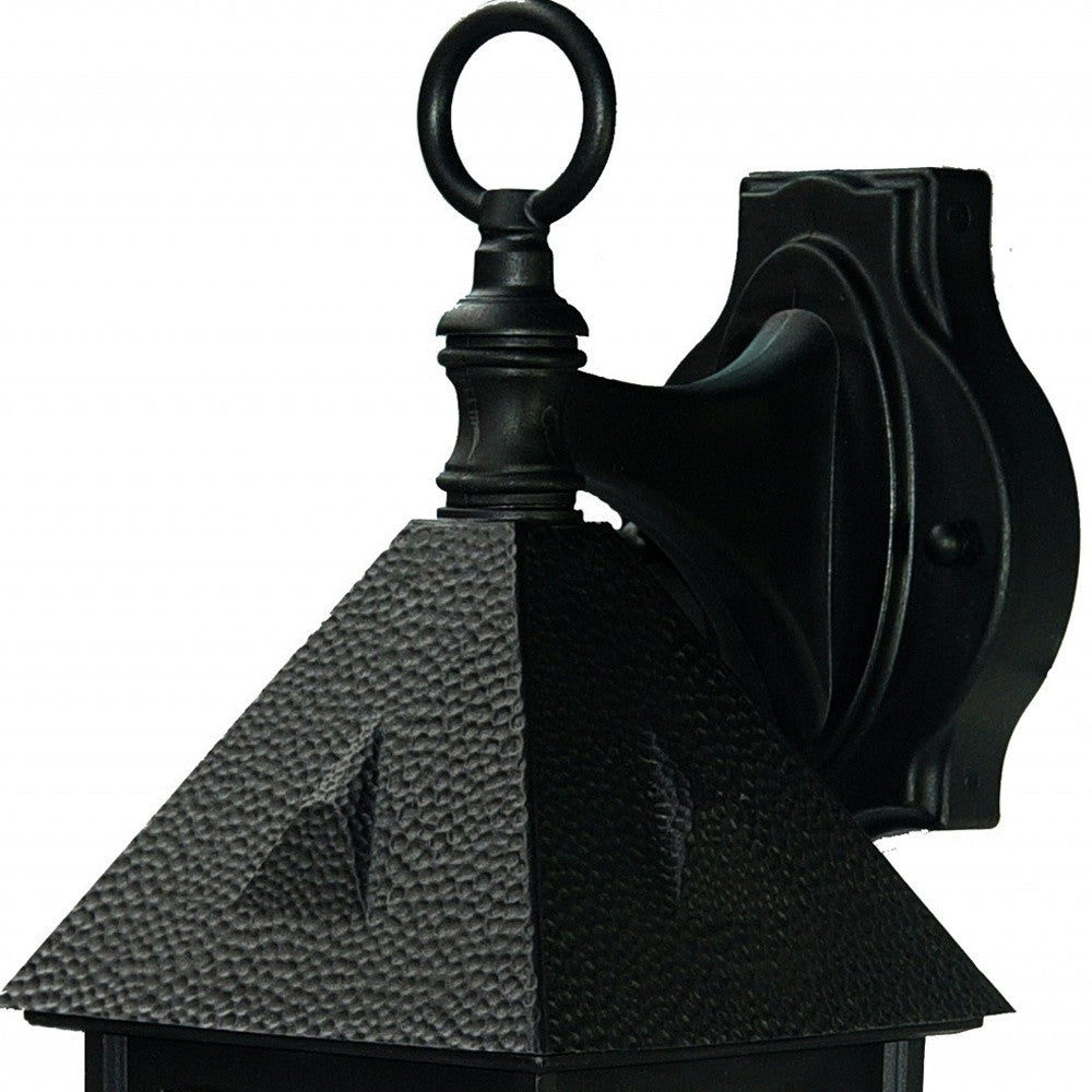 HomeRoots House Shaped Wall Light in Matte Black Finish