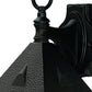HomeRoots House Shaped Wall Light in Matte Black Finish