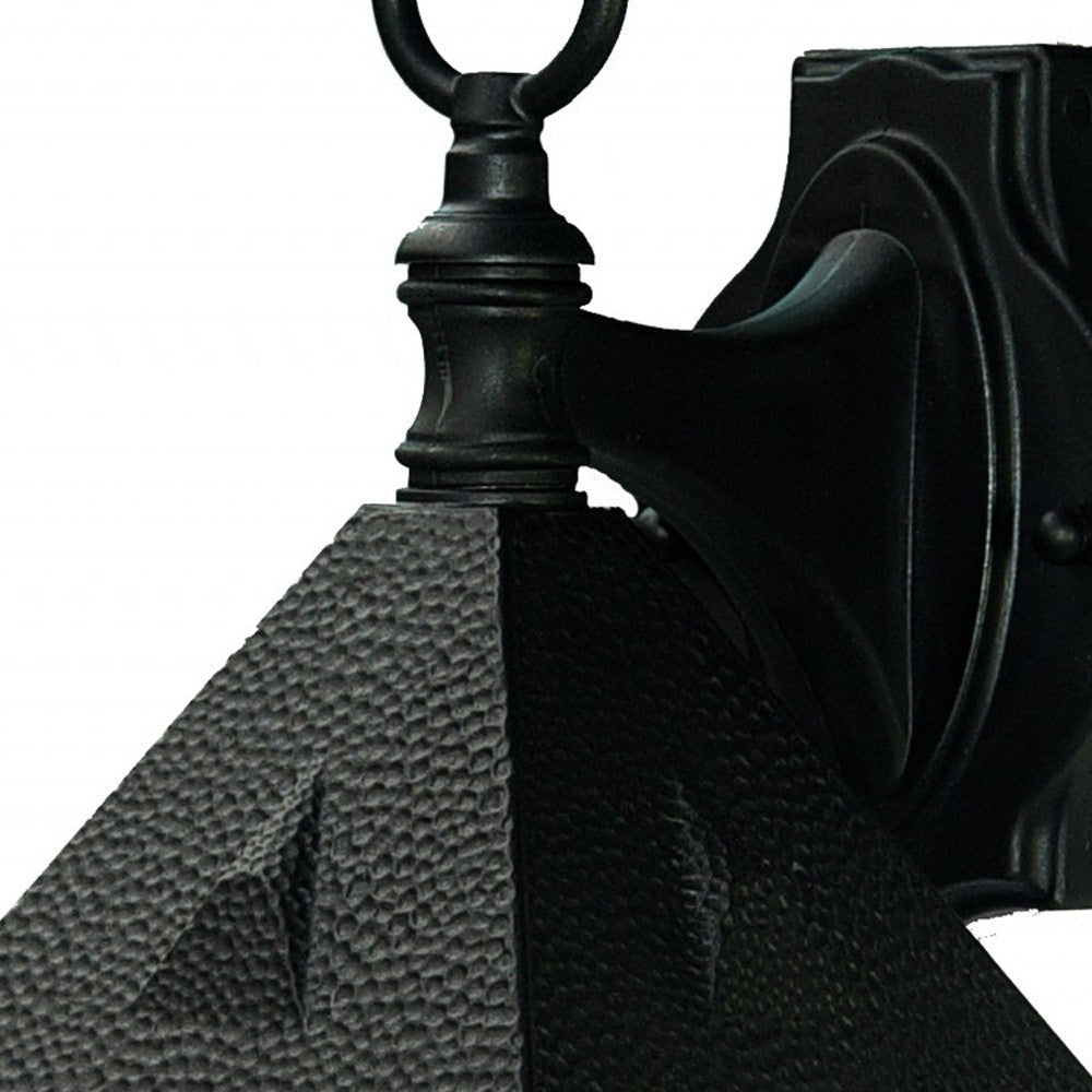 HomeRoots House Shaped Wall Light in Matte Black Finish
