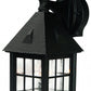 HomeRoots House Shaped Wall Light in Matte Black Finish